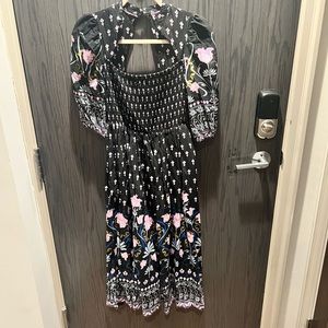 Anthropologie Patterned Midi Dress